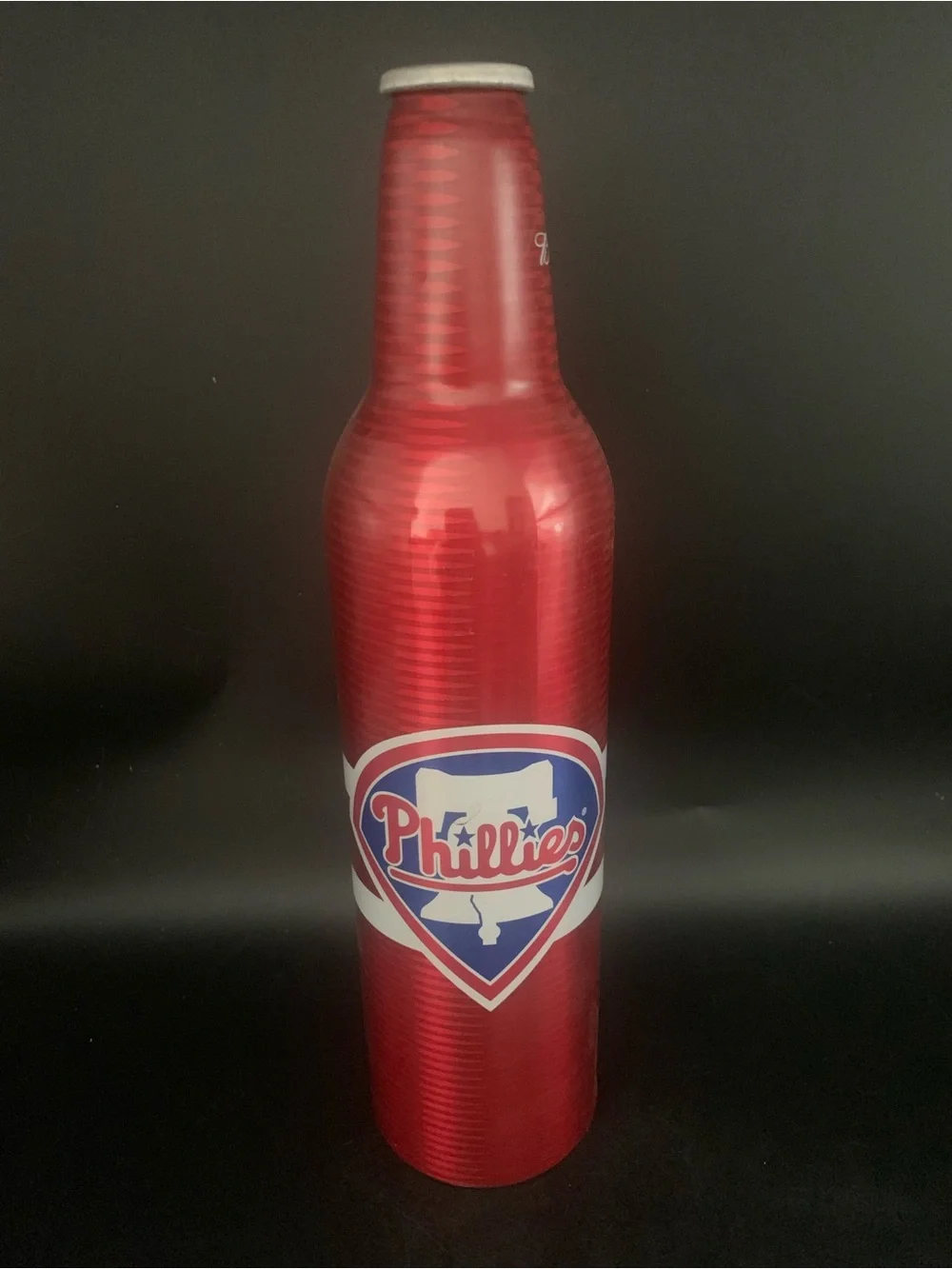 Vintage Beer Can Bud Budweiser Philadelphia Phillies Fan Bottle Can 16Oz Empty
